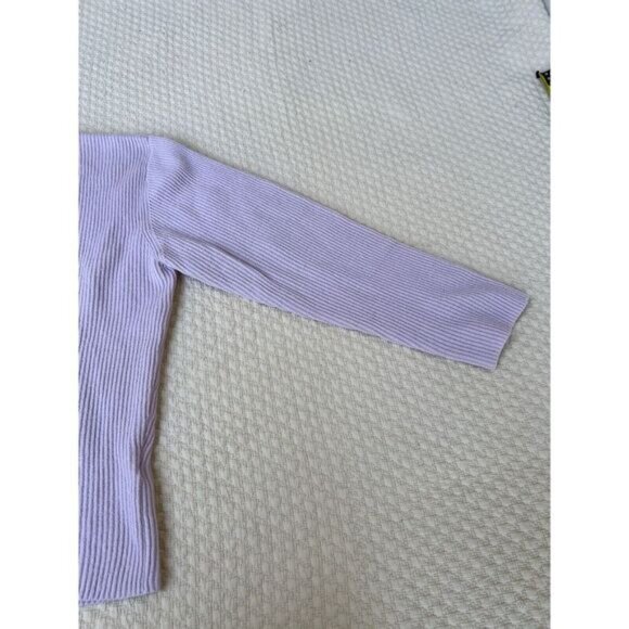 Ravella Valentina Cashmere Cardigan Lavender Lilac Womens Size XL Pearl Buttons - Picture 4 of 16